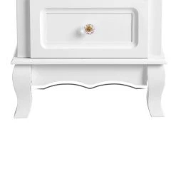 VASAGLE Nachttisch »RDN012«, 2 Stück Beistellschränke, Beine aus Kiefernholz, weiß -Vasagle Auslauf Geschäft 0148f025 8ae0 49f2 a70c 15d2c1792c4b