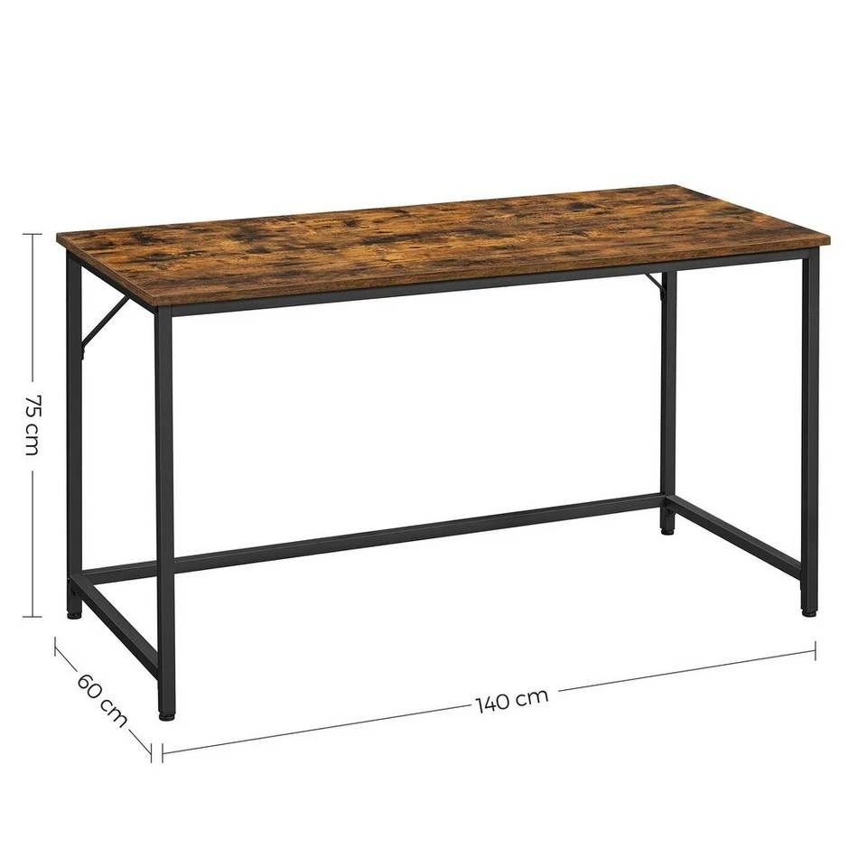 VASAGLE Schreibtisch »LWD41X LWD038 039 041 043«, Computertisch, 80/100/120/140 x 50 x 75 cm, Arbeitszimmer, Büro, einfacher Aufbau, Industrie-Design Grau, Vintage 37 VASAGLE Schreibtisch »LWD41X LWD038 039 041 043«, Computertisch, 80/100/120/140 x 50 x 75 cm, Arbeitszimmer, Büro, einfacher Aufbau, Industrie-Design Grau, Vintage – Bild 35