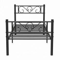 VASAGLE Metallbett »RMB061 RMB063«, Einzelbett, Doppelbett, mit Lattenrost und Bettgestell, für kleine Räume, Gästebett Schwarz, Weiß 54 VASAGLE Metallbett »RMB061 RMB063«, Einzelbett, Doppelbett, mit Lattenrost und Bettgestell, für kleine Räume, Gästebett Schwarz, Weiß -Vasagle Auslauf Geschäft 01ecbc2c 6af0 4544 bea0 51f3300c977b