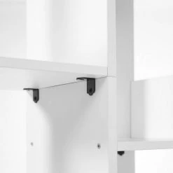 VASAGLE Bücherregal »LBC67BXV1 LBC067W01«, Standregal mit 13 Fächern, Aufbewahrungsregal, 86 x 25 x 140 cm, mit abgerundeten Ecken Vintage, Wei&szlig; -Vasagle Auslauf Geschäft 046e3167 4f3c 48fd b1c0 3ec966ce08c4