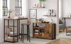 VASAGLE Sideboard »LSC096B01«, Küchenschrank, Aufbewahrungsschrank, mit 3 Türen, Breite 110 cm, für Wohnzimmer, Küche, Esszimmer, vintage -Vasagle Auslauf Geschäft 05f76524 64b5 4841 9f54 e39bde078a03