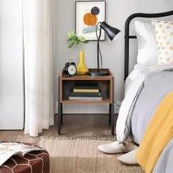 VASAGLE Nachttisch »LET54X LET799B01« (1-St), Beistelltisch, stapelbarer Nachtschrank, Metallbeine, vintage -Vasagle Auslauf Geschäft 064657a6 20ce 4443 ab68 59ac827029a6