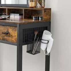 VASAGLE Schminktisch »RVT014A10 RVT014B01«, Frisiertisch, Kosmetiktisch mit Hocker, 10 LED-Glühbirnen, einstellbare Helligkeit Vintagebraun-Schwarz, Weiß-gold 25 VASAGLE Schminktisch »RVT014A10 RVT014B01«, Frisiertisch, Kosmetiktisch mit Hocker, 10 LED-Glühbirnen, einstellbare Helligkeit Vintagebraun-Schwarz, Weiß-gold -Vasagle Auslauf Geschäft 0a92a372 36ec 4161 9bfe d2a0ecc9be65