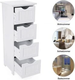 VASAGLE Badkommode »LHC40W LHC040G01«, Badezimmerschrank, Badschrank, weiß Grau, Weiß 24 VASAGLE Badkommode »LHC40W LHC040G01«, Badezimmerschrank, Badschrank, weiß Grau, Weiß -Vasagle Auslauf Geschäft 0aa5ce6d 78ae 4465 a8b8 24cdd3144951