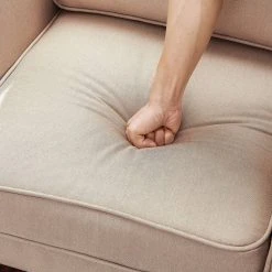 VASAGLE Relaxsessel »LAC003G01 LAC003M01«, Fernsehsessel, Loungesessel, mit Sitzkissen, für Wohnzimmer, Büro Beige, Grau -Vasagle Auslauf Geschäft 0b568828 1328 49d9 89d4 0489b4d3c5fa