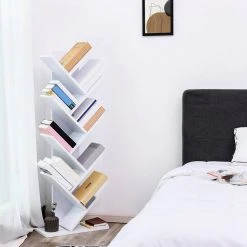 VASAGLE Bücherregal »LBC11BX LBC11WTV1«, Standregal mit 8 Ebenen, in Baumform, für Wohnzimmer, Homeoffice und Büro Vintage, Wei&szlig; -Vasagle Auslauf Geschäft 0bdb88fc dc56 4f9c a726 0d58f82c7ca7