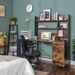 VASAGLE Computertisch »LWD65X«, Schreibtisch mit Regalaufsatz, mit Schrank und Schublade, vintagebraun-schwarz 12 VASAGLE Computertisch »LWD65X«, Schreibtisch mit Regalaufsatz, mit Schrank und Schublade, vintagebraun-schwarz -Vasagle Auslauf Geschäft 11d3ef80 40f4 4a7c bdcc 61a1e5b8d55a