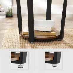 VASAGLE Beistelltisch »LET57X«, Nachttisch, Kaffeetisch, Runder Sofatisch, vintage -Vasagle Auslauf Geschäft 145da87b 6cdf 4371 a379 b3e5f0972576