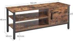 VASAGLE Lowboard »LTV42BX«, TV-schrank, für Fernseher bis 48 Zoll, vintage 14 VASAGLE Lowboard »LTV42BX«, TV-schrank, für Fernseher bis 48 Zoll, vintage -Vasagle Auslauf Geschäft 15ebe2ac 20e5 4984 801c b618ea99aa22