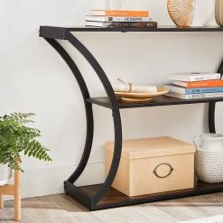 VASAGLE Konsolentisch »LNT089B01«, Flurtisch, verlängerte Tischplatte, Wohnzimmer, Flur, Schlafzimmer, vintage -Vasagle Auslauf Geschäft 16c74621 0ade 421c a409 aace9306d659