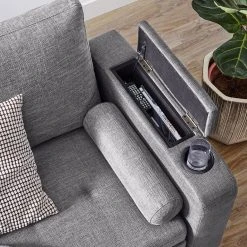 VASAGLE Schlafsofa »LCS801«, Bettsofa mit Stauraum, Ecksofa, mit Becherhalter, einfache Montage, 223 x 142 x 88 cm (L x B x H), modern Dunkelgrau, Hellgrau 24 VASAGLE Schlafsofa »LCS801«, Bettsofa mit Stauraum, Ecksofa, mit Becherhalter, einfache Montage, 223 x 142 x 88 cm (L x B x H), modern Dunkelgrau, Hellgrau -Vasagle Auslauf Geschäft 17478e5e ee1b 4b04 9d35 163a0dd3a6db