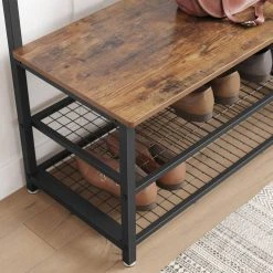 VASAGLE Garderobenständer »HSR46BX«, Garderobe mit 9 Kleiderhaken und Schuhregal, vintage 12 VASAGLE Garderobenständer »HSR46BX«, Garderobe mit 9 Kleiderhaken und Schuhregal, vintage -Vasagle Auslauf Geschäft 17f5fc99 6802 420b ae64 d11a119e6976