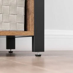 VASAGLE Sideboard »LSC083B01«, Kommode mit 2 Lamellentüren, Industrie-Design, Breite 114 cm, vintage -Vasagle Auslauf Geschäft 187a37c1 4f15 4f95 a7c0 14f55df67ce2