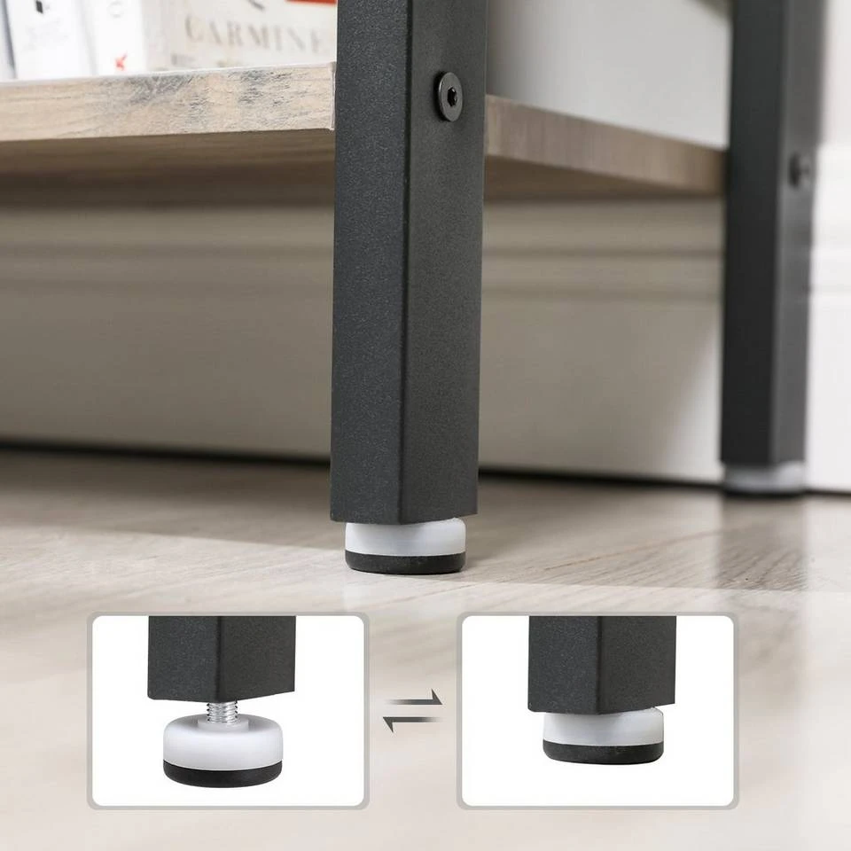 VASAGLE Bücherregal »LBC12BX«, Büroregal, Standregal, Wohnzimmer, Arbeitszimmer Grau, Vintage 15 VASAGLE Bücherregal »LBC12BX«, Büroregal, Standregal, Wohnzimmer, Arbeitszimmer Grau, Vintage – Bild 13