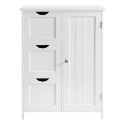 VASAGLE Badkommode »BBC49WT«, Badezimmerschrank, Badschrank, weiß -Vasagle Auslauf Geschäft 1db813d7 b56a 41ed a71b 78ef9678d1c2