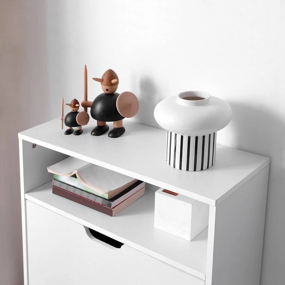 VASAGLE Schuhschrank »LBC040X01 LBC040W01« Schuhregal mit 2 Klappen und mit Zusatzfach, Schuhaufbewahrung, 60 x 24 x 102 cm Vintage, Weiß 14 VASAGLE Schuhschrank »LBC040X01 LBC040W01« Schuhregal mit 2 Klappen und mit Zusatzfach, Schuhaufbewahrung, 60 x 24 x 102 cm Vintage, Weiß – Bild 12