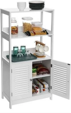 VASAGLE Badkommode »BBC81WT«, Hochschrank, Bücherregal, 60 x 32,5 x 122 cm, weiß 11 VASAGLE Badkommode »BBC81WT«, Hochschrank, Bücherregal, 60 x 32,5 x 122 cm, weiß -Vasagle Auslauf Geschäft 24f04309 2d29 4245 b428 641992fa325a