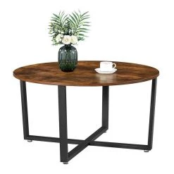 VASAGLE Couchtisch »LCT88X«, Beistelltisch, Sofatisch, Kaffeetisch, stabiles Eisengestell, 88 x 47 cm (x H), Industrie-Design, vintage -Vasagle Auslauf Geschäft 26609afb c8e2 48ab b471 baa72a702aa4