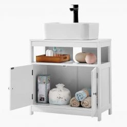 VASAGLE Waschbeckenunterschrank »BBC301W01« Badezimmerschrank, Aufbewahrungsschrank, 60 x 30 x 60 cm, weiß -Vasagle Auslauf Geschäft 27a135bb 3c8d 4859 8e5d 84ecb60d12ab