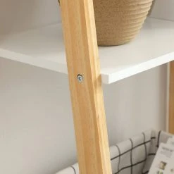 VASAGLE Standregal »LLS200N01 LLS200W01«, Bücherregal, Leiterregal mit 4 Ebenen Natur, Wei&szlig; -Vasagle Auslauf Geschäft 2de56e5b b29f 4d22 8176 63c35eaa84d4