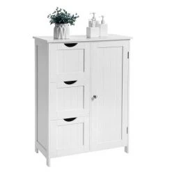 VASAGLE Badkommode »BBC49WT«, Badezimmerschrank, Badschrank, weiß -Vasagle Auslauf Geschäft 2e1ccf45 4fba 4790 b58e 6cf5ad92c085