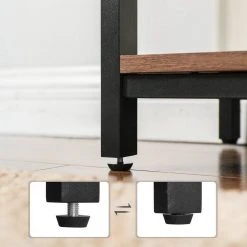 VASAGLE Sideboard »LSC74BX LSC74GD«, Küchenschrank mit 3 offenen Ablagen, Stahlgestell, vintage Braun -Vasagle Auslauf Geschäft 2e761153 d8ce 47ce 991a f2b33123edd0