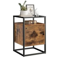 VASAGLE Nachttisch »LNT05BX«, Nachtschrank, Beistelltisch, Glastisch, vintage