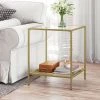 VASAGLE Beistelltisch »LGT030W01 LGT030A01«, Couchtisch mit 2 Ebenen, aus Hartglas, Gold-Transparent -Vasagle Auslauf Geschäft 31c31dd4 5a01 4240 8954 0cedf72989cc