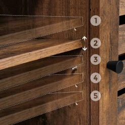 VASAGLE Sideboard »LSC79BX«, Beistellschrank, Küchenschrank, Breite 100 cm, vintage -Vasagle Auslauf Geschäft 32d07540 8547 40d4 ae1c 7d9c4fa9d2da