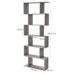 VASAGLE Bücherregal »LBC61BX LBC61WT LBC061M01 LBC41BX«, Standregal, Würfelregal, 4 Fächer, vintage Grau, Weiß 57 VASAGLE Bücherregal »LBC61BX LBC61WT LBC061M01 LBC41BX«, Standregal, Würfelregal, 4 Fächer, vintage Grau, Weiß -Vasagle Auslauf Geschäft 348f3a76 ae80 4c29 9927 493921992649