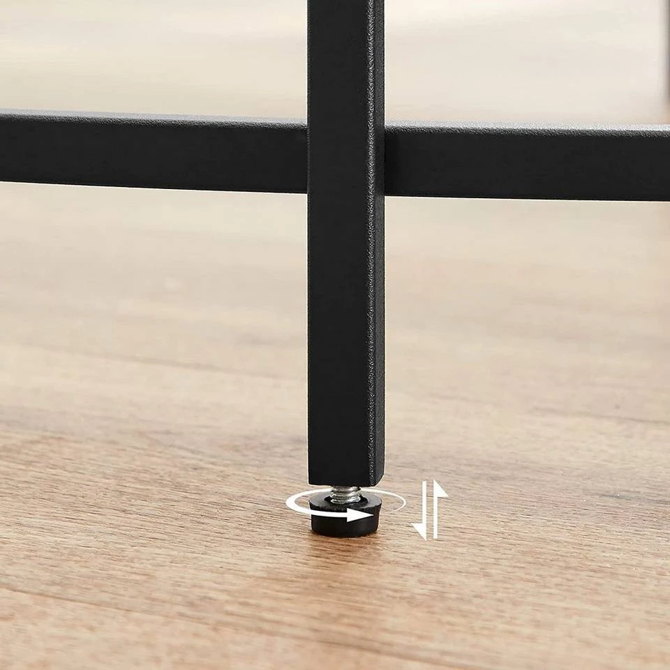 VASAGLE Couchtisch »LGT21G«, Beistelltisch, Glastisch, Sofatisch mit Metallgestell, Hartglas, Ø 84 cm, rund, stabil Gold, Schwarz 15 VASAGLE Couchtisch »LGT21G«, Beistelltisch, Glastisch, Sofatisch mit Metallgestell, Hartglas, Ø 84 cm, rund, stabil Gold, Schwarz – Bild 13