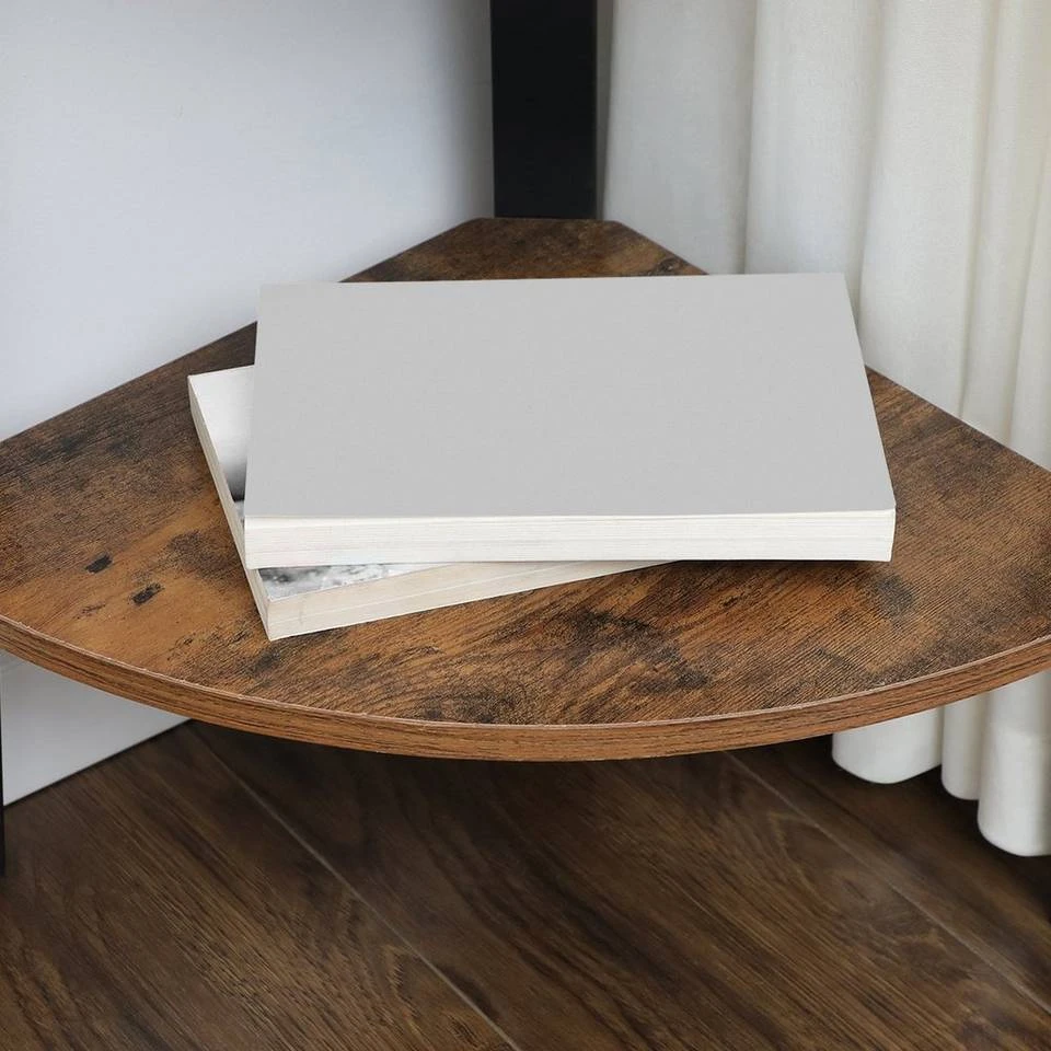 VASAGLE Eckregal »LLS35X LLS34X LLS034M01«, Standregal, Bücherregal, Leiterregal, Industrie-Design Greige-Schwarz, Vintage 7 VASAGLE Eckregal »LLS35X LLS34X LLS034M01«, Standregal, Bücherregal, Leiterregal, Industrie-Design Greige-Schwarz, Vintage – Bild 5