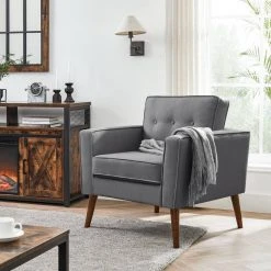 VASAGLE Relaxsessel »LAC003G01 LAC003M01«, Fernsehsessel, Loungesessel, mit Sitzkissen, für Wohnzimmer, Büro Beige, Grau -Vasagle Auslauf Geschäft 3623697a f9e2 4ff4 b0cc 02ccc02cb7df