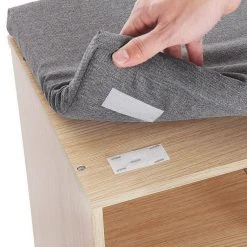 VASAGLE Schuhbank »LHS10«, Schuhregal, Sitzbank, 10 Fächer, mit Polsterung, multifunktional, 104 x 30 x 48 cm Natur, Vintage, Wei&szlig; -Vasagle Auslauf Geschäft 3a567bb3 2d19 4bd8 8eab 1f51a1196af0