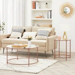 VASAGLE Beistelltisch »LGT20G/020B01«, Beistelltisch rund, kleiner Couchtisch, Glastisch mit Metallgestell, Nachttisch, Sofatisch Gold, Roségold, Schwarz 45 VASAGLE Beistelltisch »LGT20G/020B01«, Beistelltisch rund, kleiner Couchtisch, Glastisch mit Metallgestell, Nachttisch, Sofatisch Gold, Roségold, Schwarz -Vasagle Auslauf Geschäft 3adc2a82 e381 4ce3 af33 9440a6cfaba5