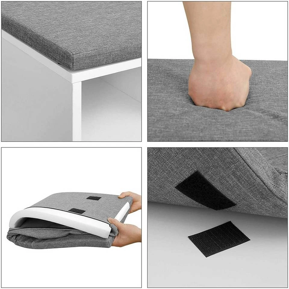 VASAGLE Schuhbank »LHS24WT«, Schuhregal mit Schublade, 104 x 30 x 48 cm (L x B x H), weiß 9 VASAGLE Schuhbank »LHS24WT«, Schuhregal mit Schublade, 104 x 30 x 48 cm (L x B x H), weiß – Bild 7