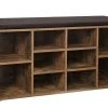 VASAGLE Schuhbank »LHS10«, Schuhregal, Sitzbank, 10 Fächer, mit Polsterung, multifunktional, 104 x 30 x 48 cm Natur, Vintage, Wei&szlig; -Vasagle Auslauf Geschäft 3de72c9b 3ff6 4d5c 8feb 393b6257e22f
