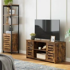 VASAGLE Lowboard »LTV102X01«, TV-Schrank, TV-Regal, mit offene Fächer, verstellbare Ablagen, für Fernseher bis zu 43 Zoll -Vasagle Auslauf Geschäft 4044ca98 fec0 4d47 86f4 5a2f784f6f7a