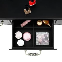 VASAGLE Schminktisch »RDT60WT RDT60BK«, Frisiertisch, Kosmetiktisch mit 3-teiliger Klappspiegel,mit Hocker Schwarz, Weiß 34 VASAGLE Schminktisch »RDT60WT RDT60BK«, Frisiertisch, Kosmetiktisch mit 3-teiliger Klappspiegel,mit Hocker Schwarz, Weiß -Vasagle Auslauf Geschäft 41b78867 fadb 44ef 979b 50b51ea57e9b