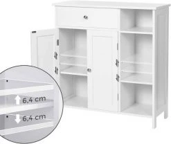 VASAGLE Kommode »BBC142W01«, Sideboard Badezimmerschrank, Badschrank, weiß 14 VASAGLE Kommode »BBC142W01«, Sideboard Badezimmerschrank, Badschrank, weiß -Vasagle Auslauf Geschäft 41cb065b 1e85 427e 8855 8a07dc2f106d