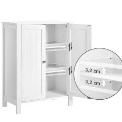 VASAGLE Badkommode »BCB60W«, Badezimmerschrank, 60 x 80 x 30 cm, weiß -Vasagle Auslauf Geschäft 42b9fa4d c6ce 4654 ace4 e3be77a94900