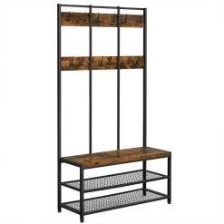 VASAGLE Garderobenständer »HSR86/086/98«, Kleiderständer mit 12 Kleiderhaken und Schuhregal, vintage Greige -Vasagle Auslauf Geschäft 43617504 4190 4c37 b4a0 f24deb9ddfe9