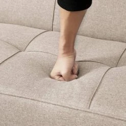 VASAGLE Schlafsofa »LCS701«, Schlafcouch, Bettsofa, 175 x 83 x 76 cm, Ausklappsofa, Wohnheim, grau Beige 35 VASAGLE Schlafsofa »LCS701«, Schlafcouch, Bettsofa, 175 x 83 x 76 cm, Ausklappsofa, Wohnheim, grau Beige -Vasagle Auslauf Geschäft 48be4da1 38d5 4857 8aa2 bd087a66fbed