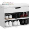 VASAGLE Schuhbank »LHS20WT«, Schuhregal mit Klappdeckel und gepolstertem Sitzbank, mit 2 Fächern, 60 x 30 x 44 cm 1 VASAGLE Schuhbank »LHS20WT«, Schuhregal mit Klappdeckel und gepolstertem Sitzbank, mit 2 Fächern, 60 x 30 x 44 cm -Vasagle Auslauf Geschäft 497f75b4 aed7 4402 ae91 5a34a956c5cd