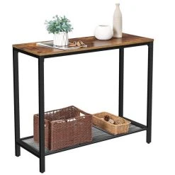 VASAGLE Konsolentisch »LNT80X LNT86X«, Konsolentisch, Beistelltisch, Flurtisch, vintage Vintage-schwarz -Vasagle Auslauf Geschäft 49f53d50 cd5f 44a7 8383 49c39522c4b2