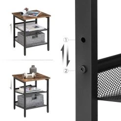 VASAGLE Nachttisch »LET24X«, Beistelltisch-Set, 2er-Set Sofatische, vintage -Vasagle Auslauf Geschäft 4af6a9a2 5690 4891 89dd 06489bfd046b