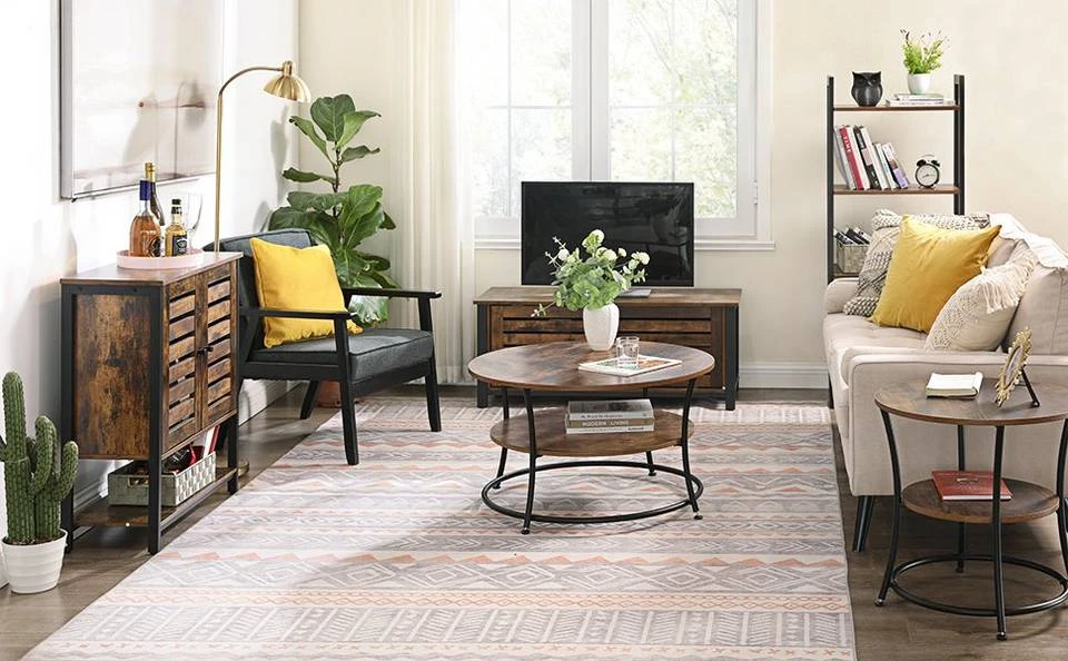 VASAGLE Sideboard »LSC77BX«, Sideboard, Küchenschrank, vintage 4 VASAGLE Sideboard »LSC77BX«, Sideboard, Küchenschrank, vintage – Bild 2