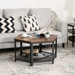 VASAGLE Couchtisch »LCT16X«, Kaffeetisch Holzoptik, vintage -Vasagle Auslauf Geschäft 4cb4153b 06c2 4314 a526 6f787a636fc9