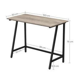 VASAGLE Schreibtisch »LWD40X LWD040B02«, Computertisch, Büro, Arbeitszimmer, einfacher Aufbau, Industrie-Design, 100 x 50 x 75 cm Grau, Vintage 38 VASAGLE Schreibtisch »LWD40X LWD040B02«, Computertisch, Büro, Arbeitszimmer, einfacher Aufbau, Industrie-Design, 100 x 50 x 75 cm Grau, Vintage -Vasagle Auslauf Geschäft 4d73fd08 64e8 4d23 a35e b0167a7ba9dc