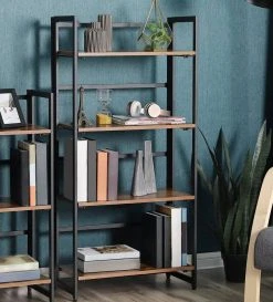 VASAGLE Standregal »LLS66X LLS88X«, Standregal, Bücherregal, Klappregal, vintage -Vasagle Auslauf Geschäft 4e710c36 beb1 4976 bf61 16885445da4b